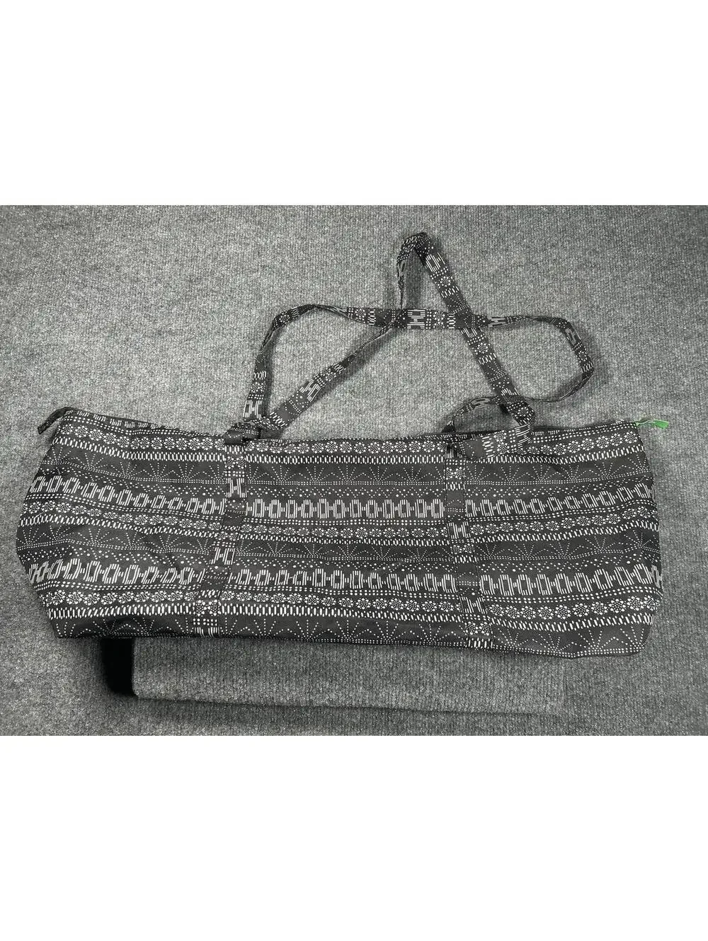 Sanuk DSW Black and White Patterned yoga Tote Bag